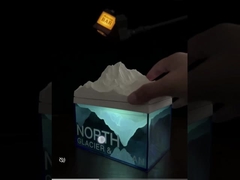 Ice Glacier nachtlamp met aromatherapie en Bluetooth-luidspreker